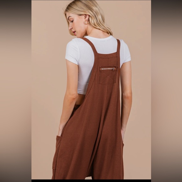 Boho waffle knit Harem Jumpsuit - Picture 5 of 5